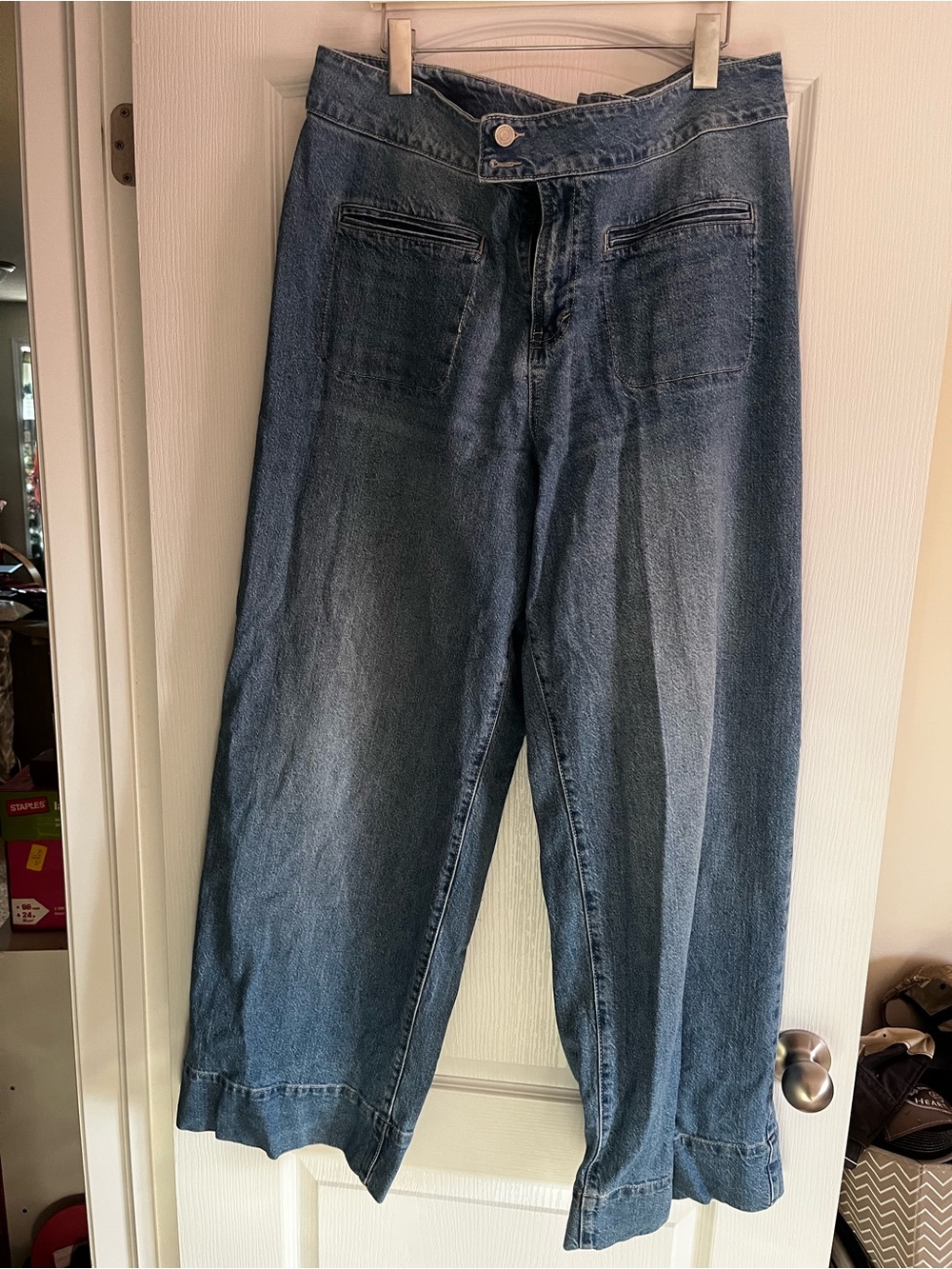 Habitual Relaxed Wide-Leg Blue Denim Jeans